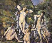 Paul Cezanne Bath four women who oil painting reproduction